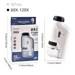 Mini Pocket Microscope Kit - 60-120x Handheld Lab Microscope for Kids
